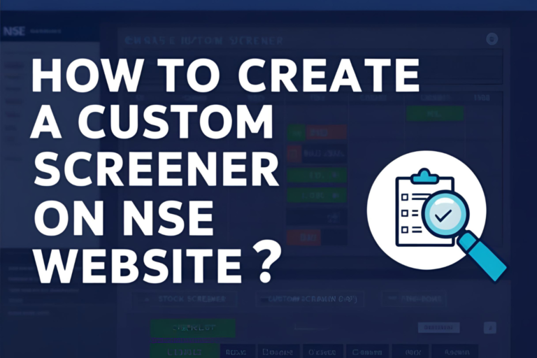 How to Create a Custom Screener on NSE Website